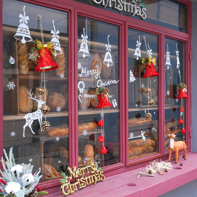 🎄Early Christmas Sale🔥 Christmas Hanging Decoration Red Hanging Bells Balls