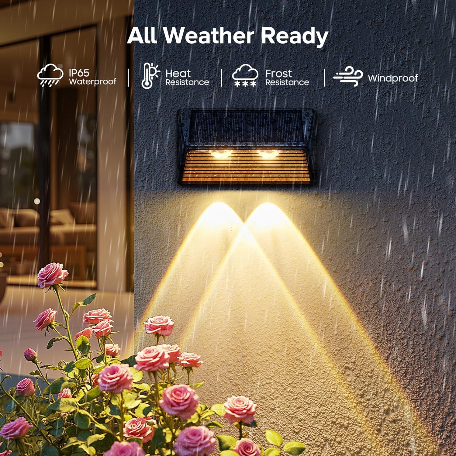 💖Last Day 49% OFF💖Solar Super Bright Lens LED Waterproof Fence Lights