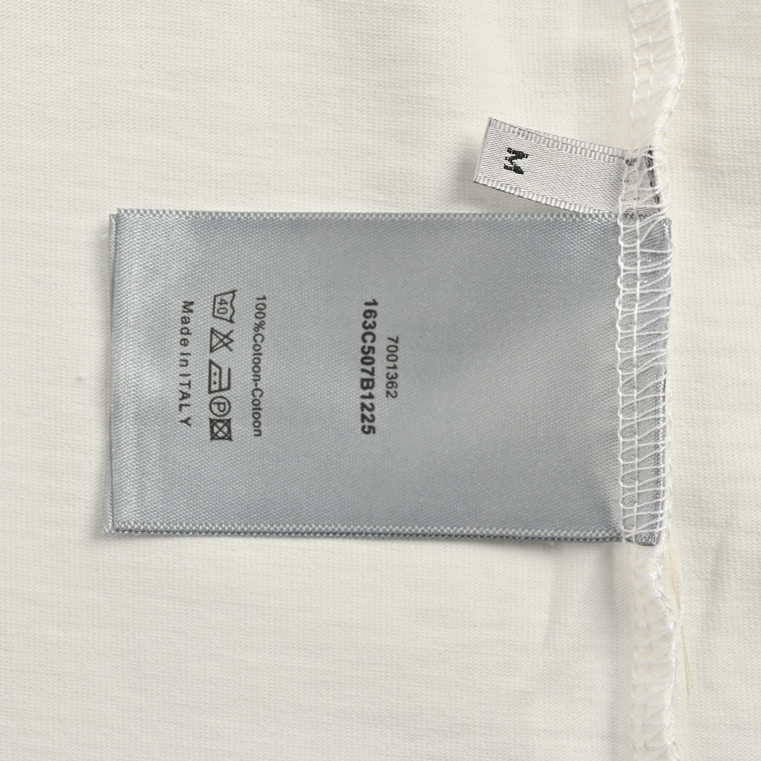 Dior 24ss embroidered patchwork short sleeves