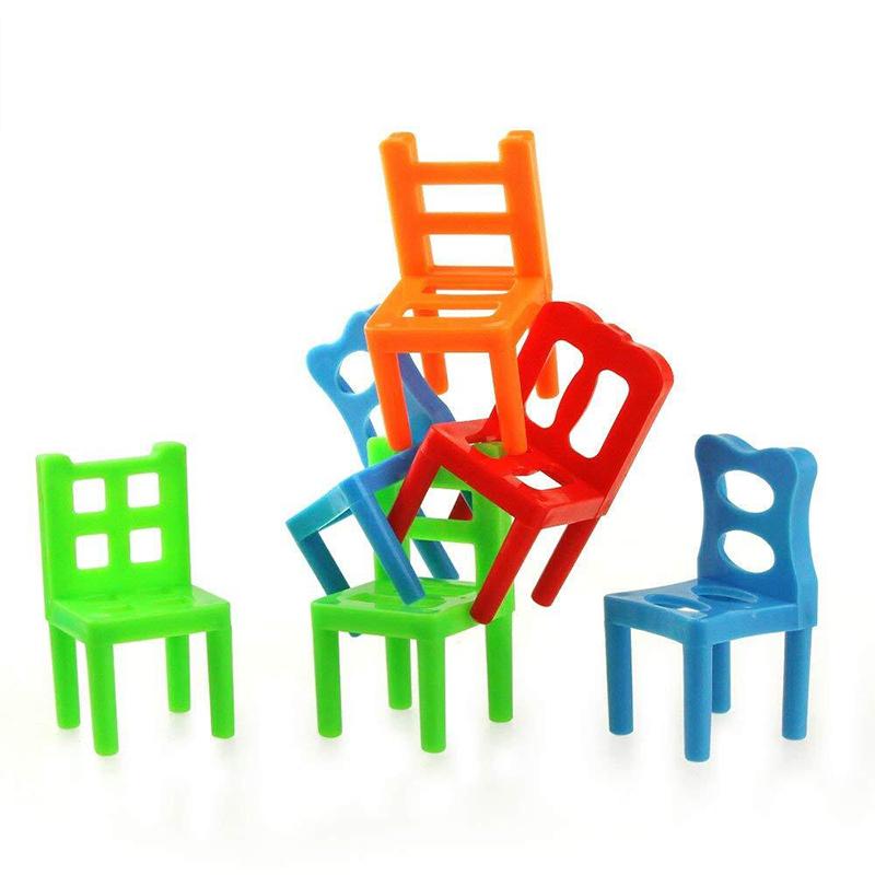 (🌲Early Christmas Sale- SAVE 48% OFF)Chairs Stacking Tower Balancing Game-BUY 2 SETS GET 1 SET NOW！