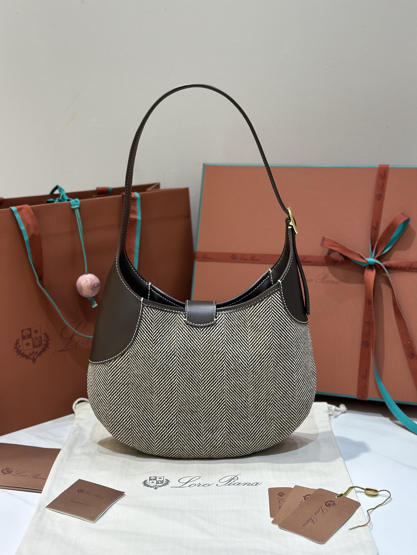 Loro Piana Bobbin Underarm Bag