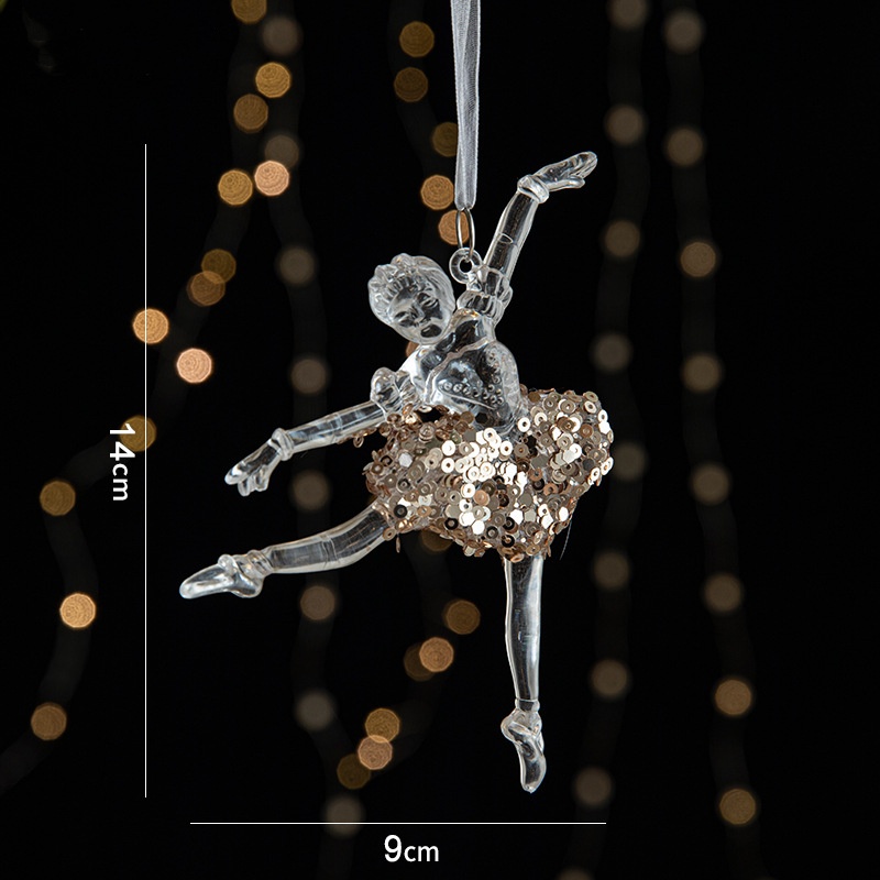 🎅2024 Christmas Promos🔥Christmas decorations sequins acrylic transparent pendant