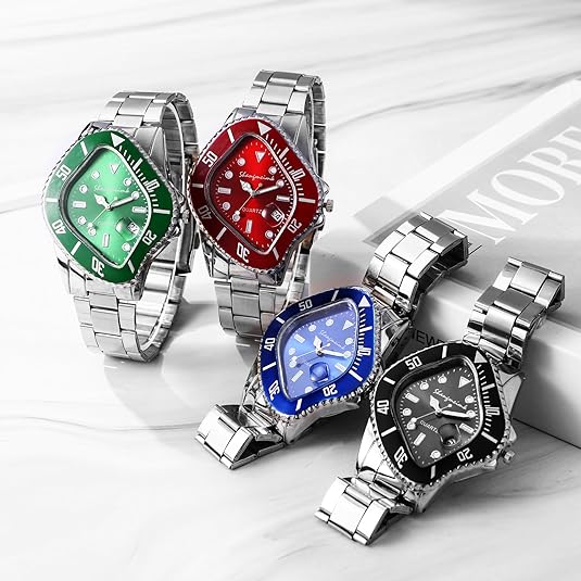 Men's Watch Stainless Steel Twisted