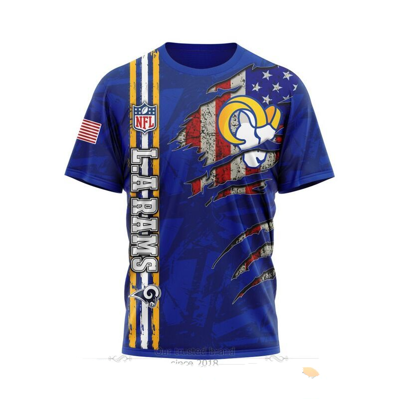 LOS ANGELES RAMS 3D HOODIE SKULL0802