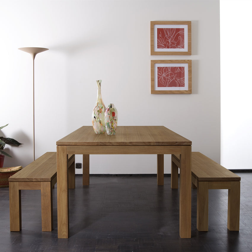 NATALIA Solid Wood Dining Table / Bench Scandinavian Nordic ( 6 Size )