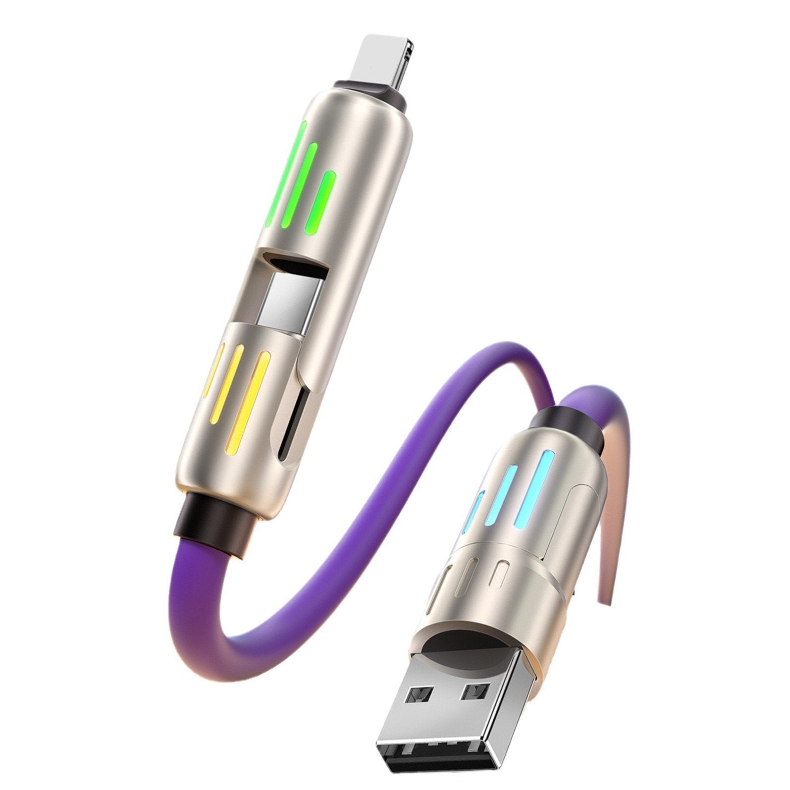 ⚡4-in-1 USB Charging Cable fast charging MAX 240W (With Box)⚡