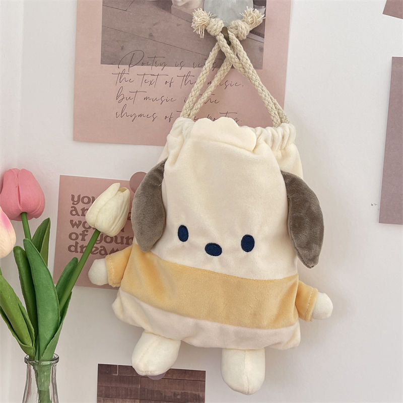 Sanrio Drawstring Plushie Bag Travel Purse Makeup Cosmetic Storage Bags Organizer