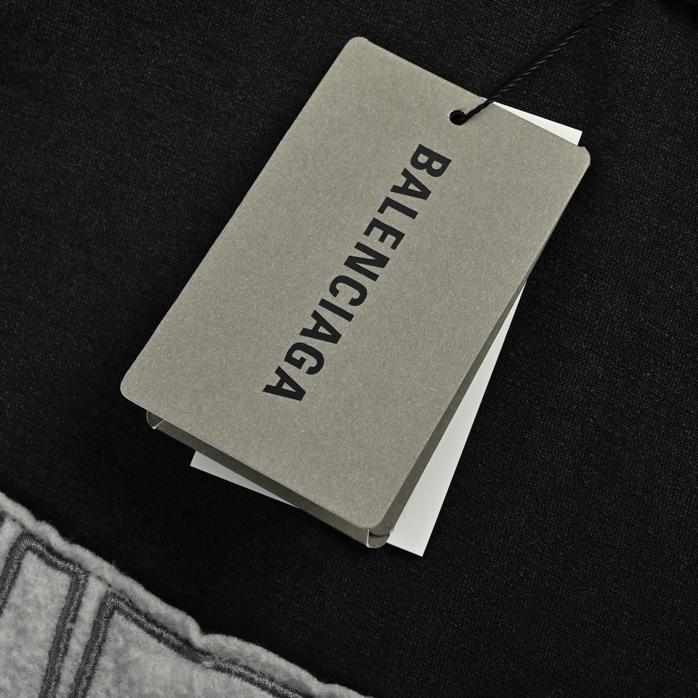 Balenciaga 25ss flocked logo washed short sleeves
