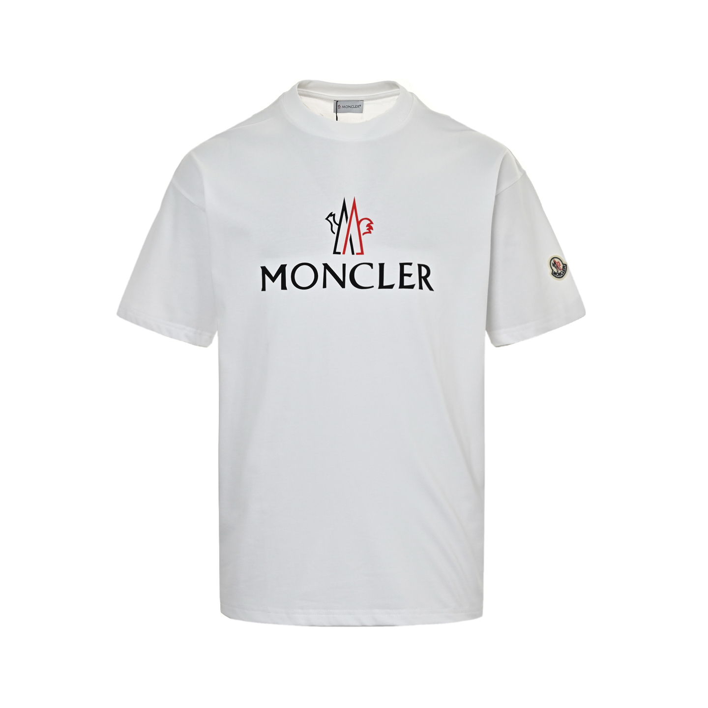 Moncler flocked logo print short sleeves