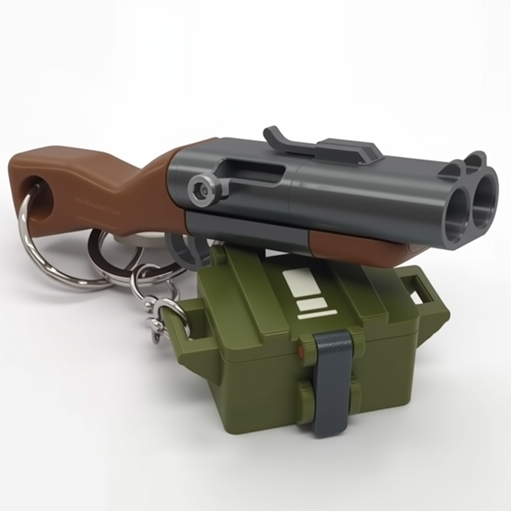 Break Action Shotgun Keychain