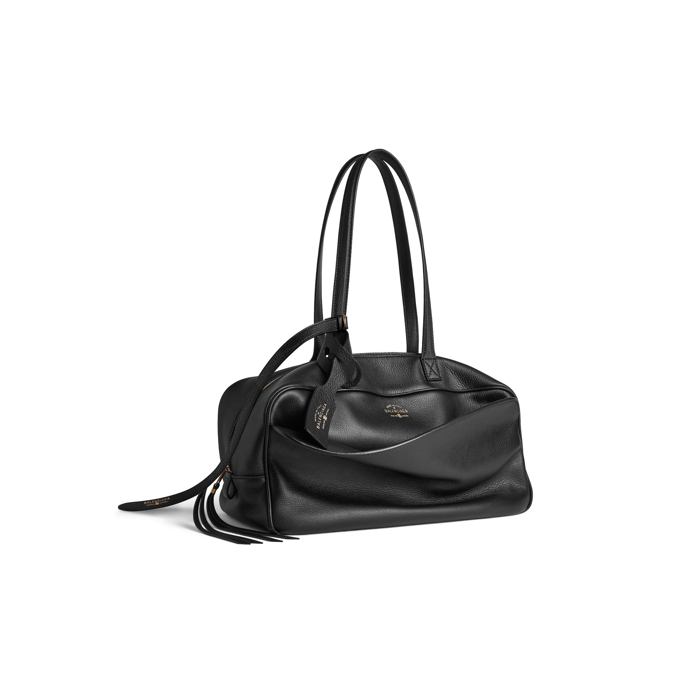 Balenciaga Women's Carrie Bowling Bag Medium in Black8264252ABNQ1000