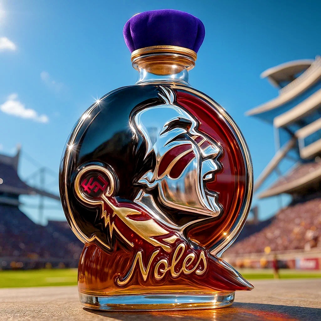 Florida State Seminoles Whiskey Bottle
