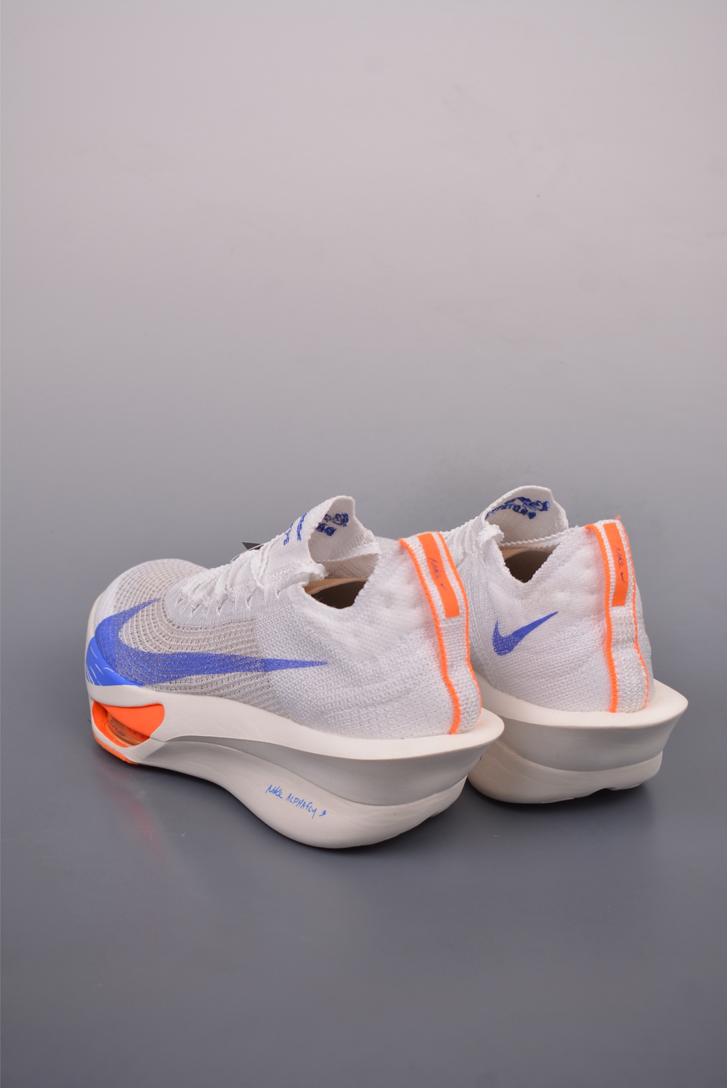 Nike Air Zoom Alphafly Next% 3 Proto Knit White Blue Orange HF7356-900