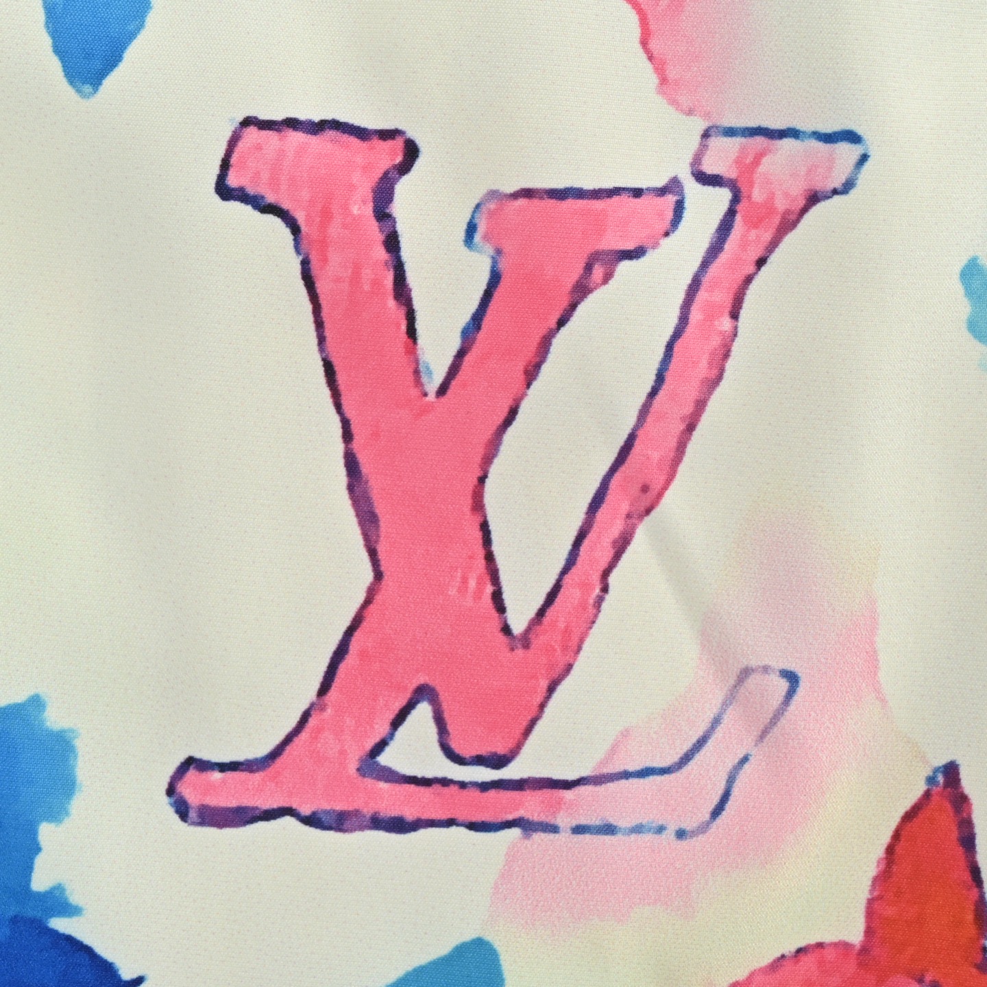 Louis Vuitton 25ss full print monogram ink rendering beach shorts