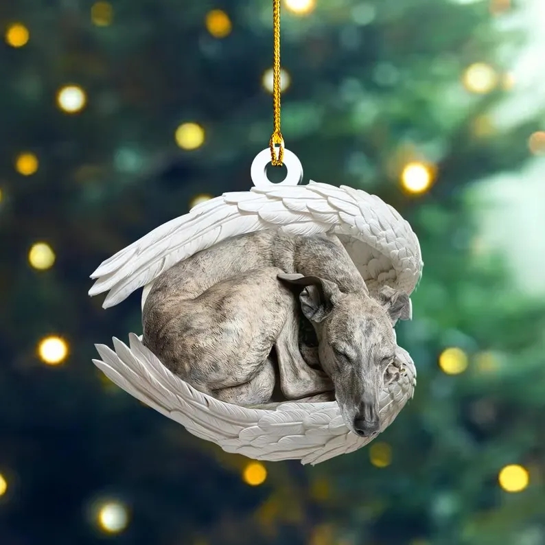 Dog Sleeping Angel Ornament | Dog Lovers Gift