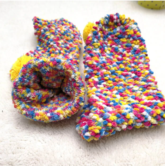 (🎅EARLY CHRISTMAS SALE - 48% OFF)Winter Fuzzy Slipper Socks WIth Gift Box🔥Buy 5 Get FREE SHIPPING
