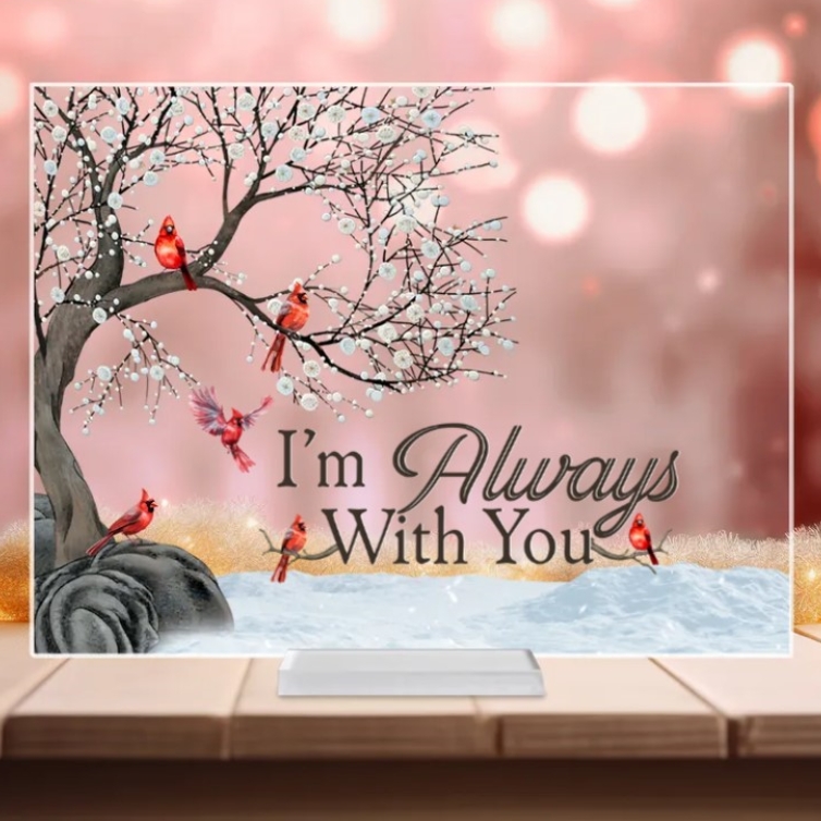 I'm Always With You-Custom Photo Memorial Plaque