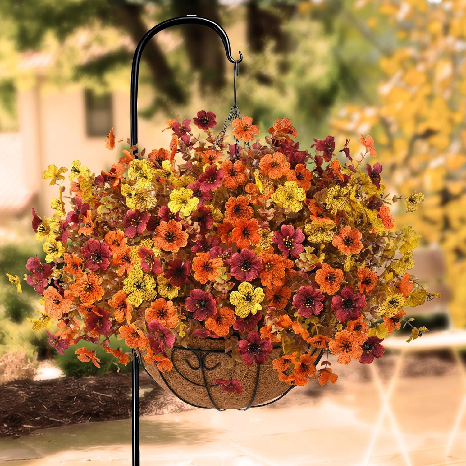 🏆Flash Sale⚡Artificial Fake Fall Plants Flowers for Outdoor Outside Decoration- UV resistant, Waterproof, Windproof