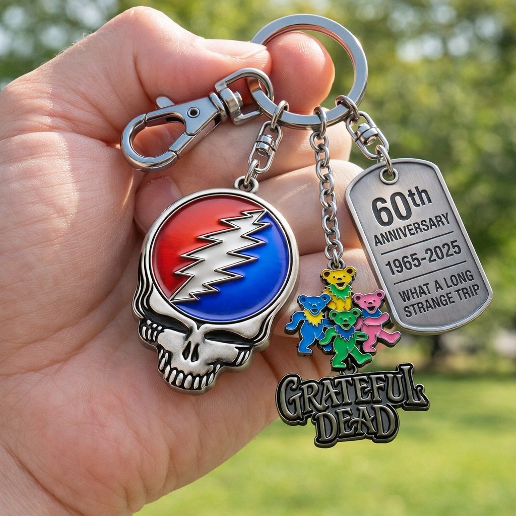 Grateful Dead 60th Anniversary Collectible Keychain