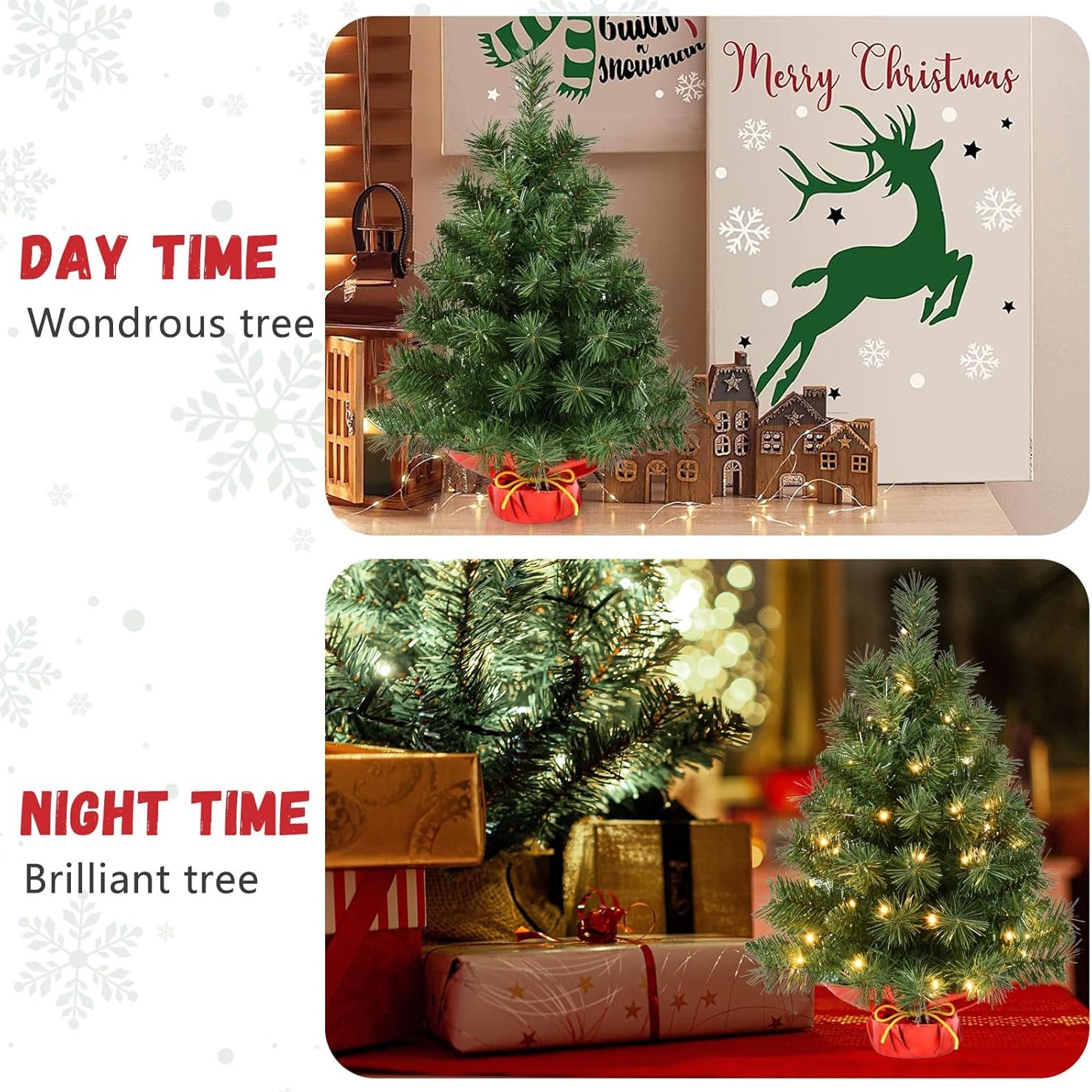 🎅2024 Christmas Promos🔥Pre-lit Artificial Mini Christmas Tree