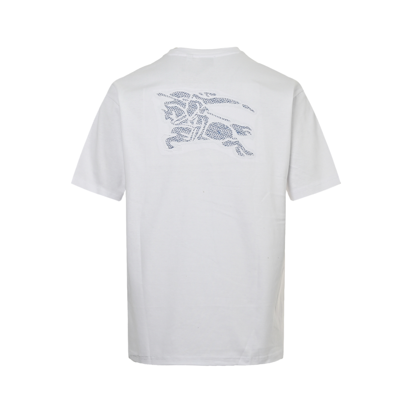 Burberry 25ss back hollow patch embroidered war horse short sleeve