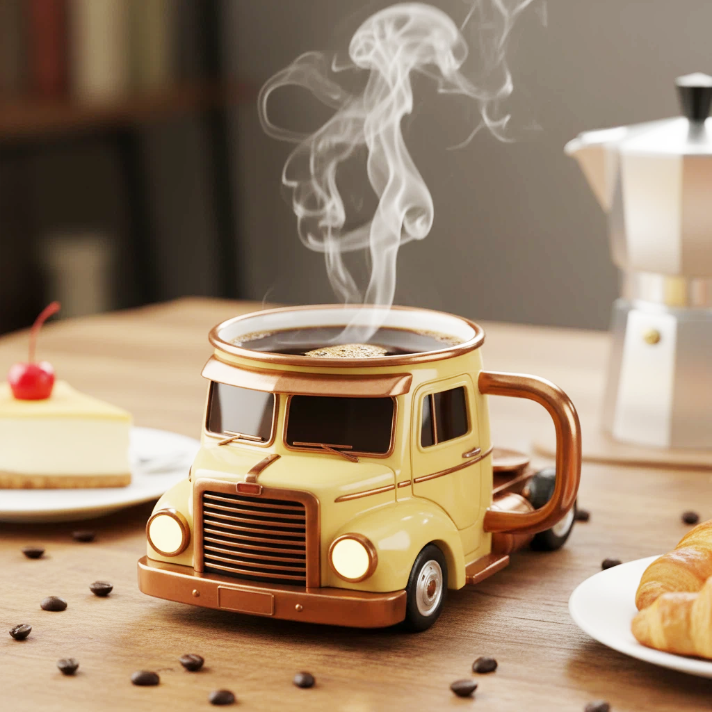 3D Truck Coffee Cup
