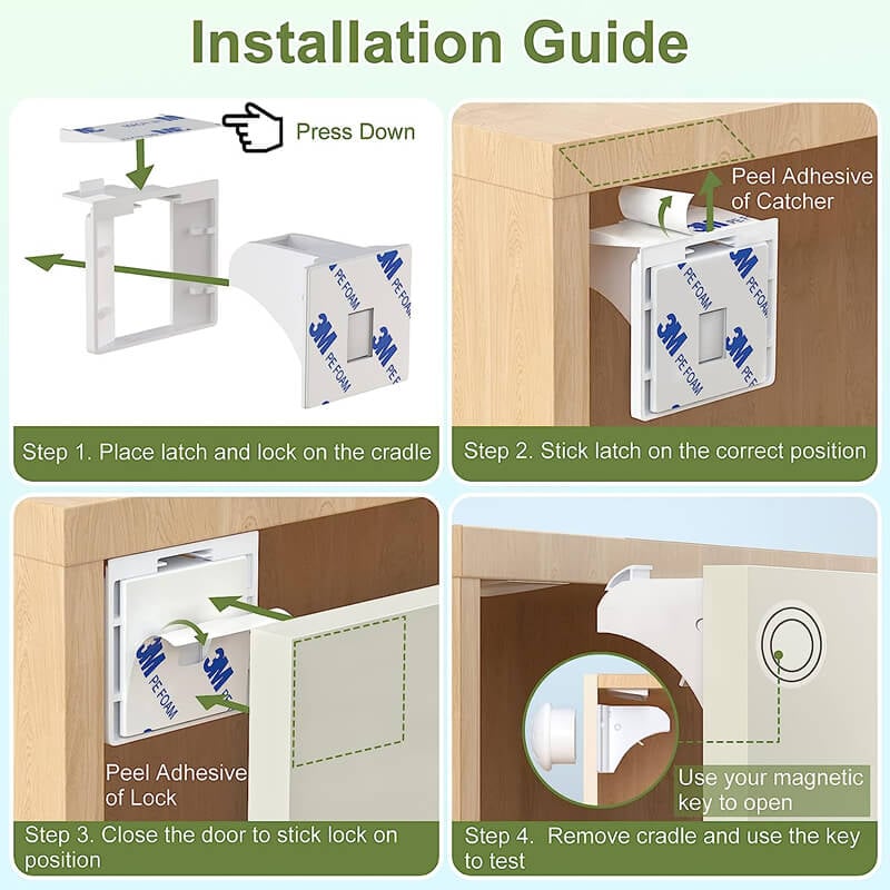 🔥Hot Sale 49% Off🔥-Magnetic Cabinet Locks for Babies