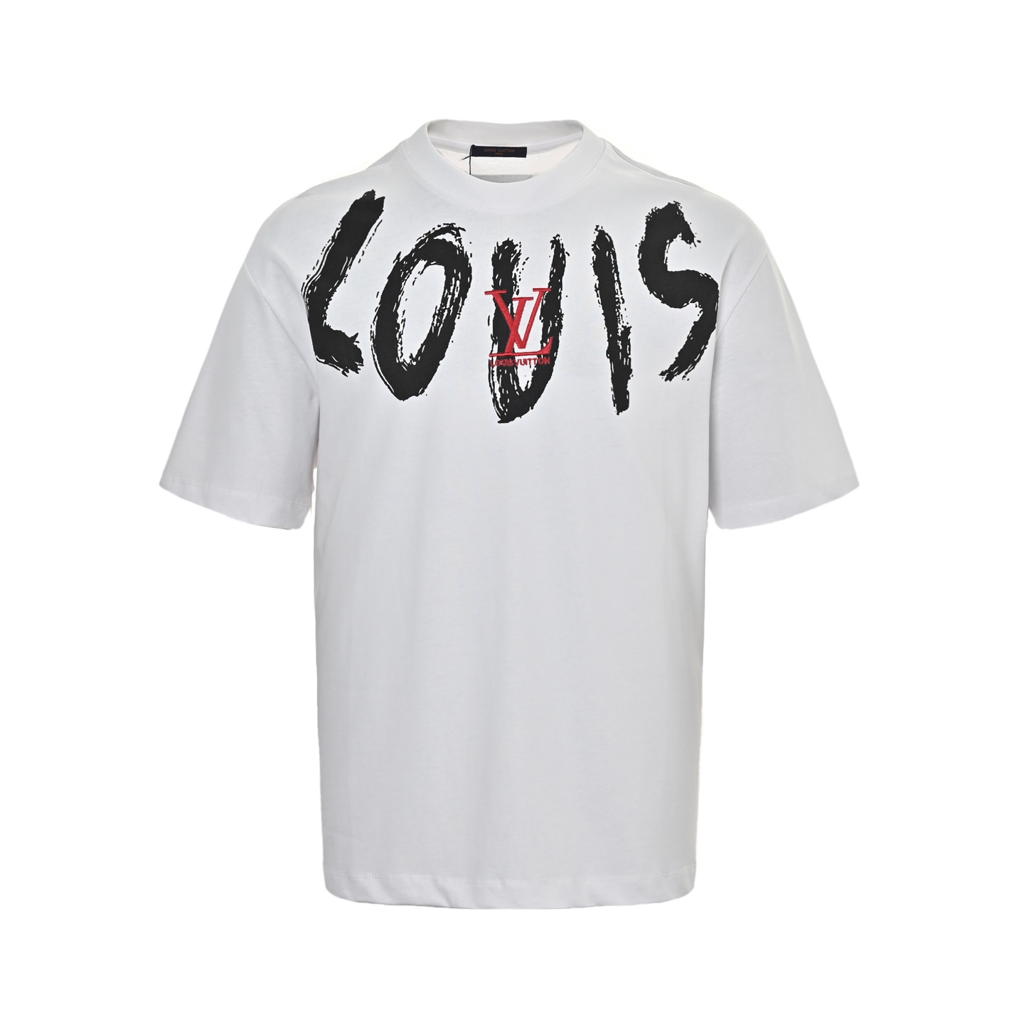 Louis Vuitton Graffiti Lettering Embroidered Logo Short Sleeve