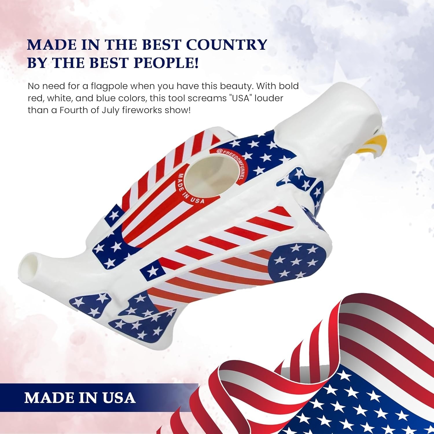 🔥ON SALE 60% OFF🔥American Flag Beer Bong with Bald Eagle