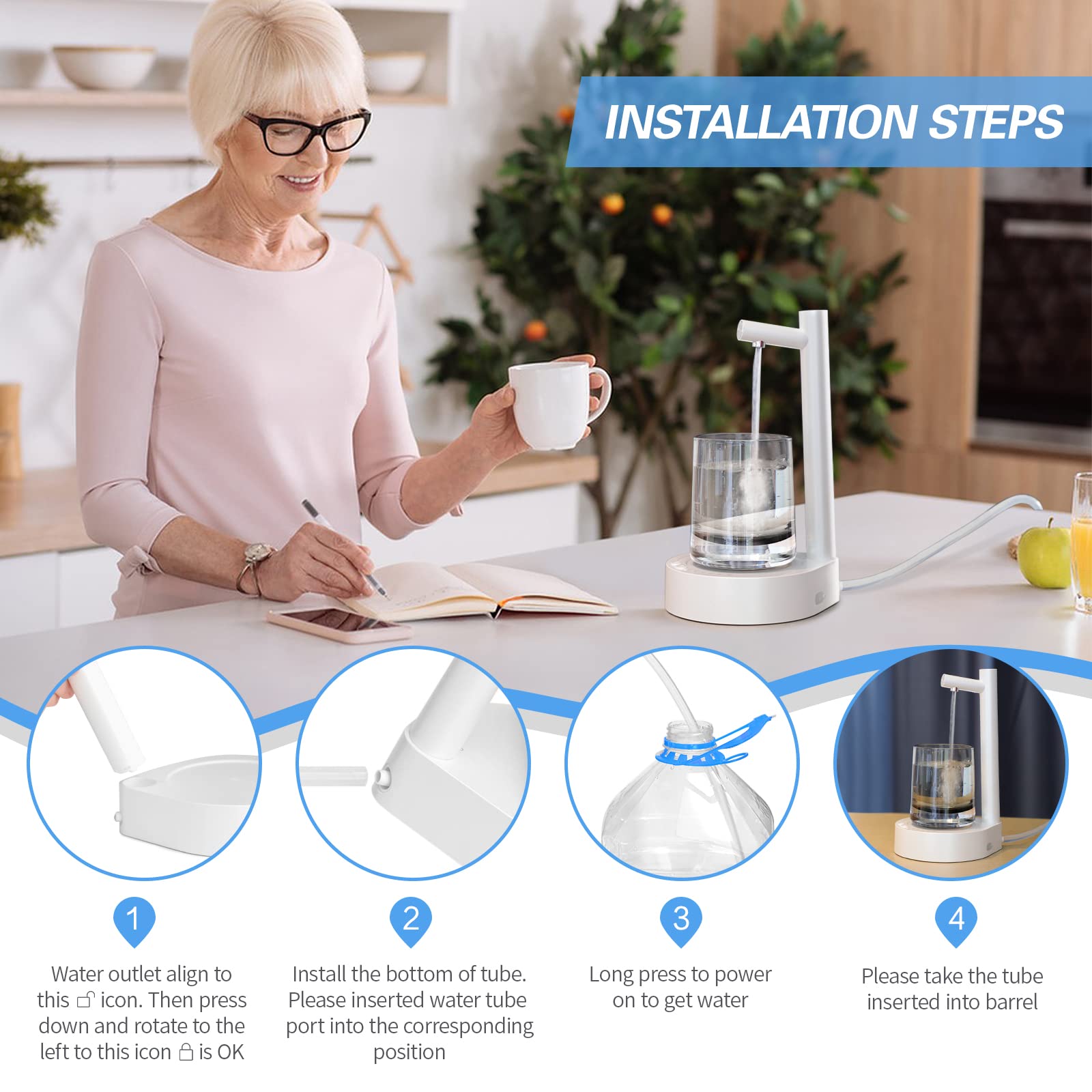 🔥On Sale🔥Portable Electric Desktop Water Bottle Dispenser