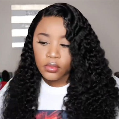 New Natural Curly Lace Front Basic Cap Wig