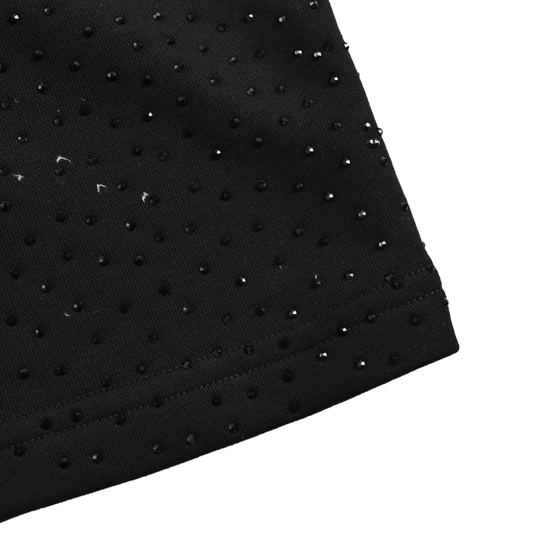 Balenciaga 24ss star-studded rhinestone shorts