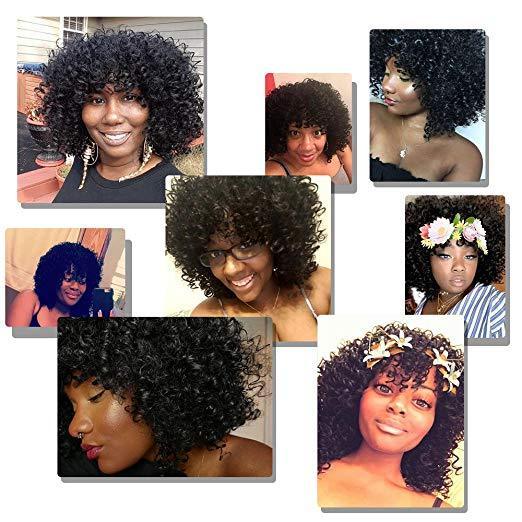 Luna A08 Spiral Culrly Shoulder Length Wig for Women
