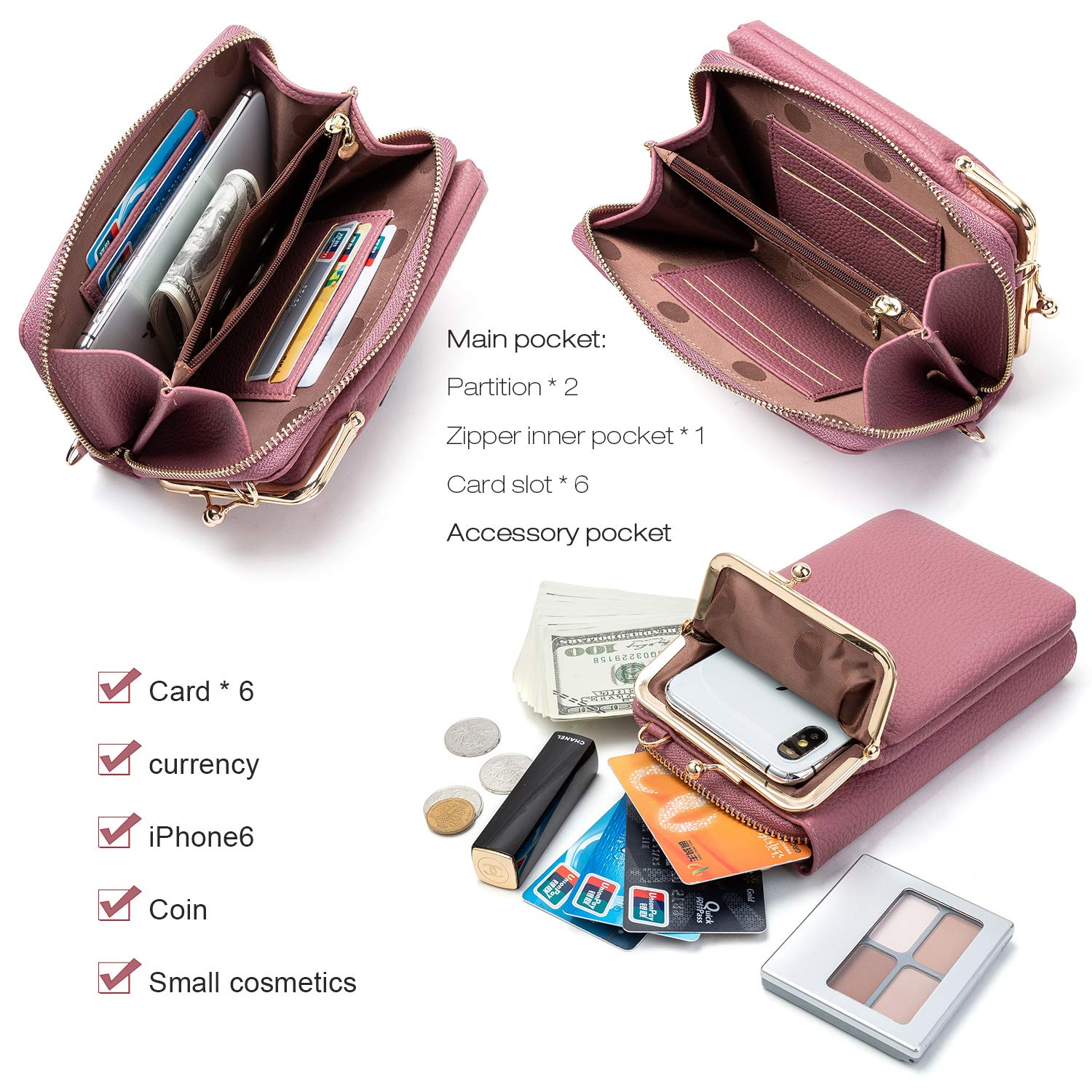 🔥Last Day Promotion-[SAVE 50% OFF]--Women Phone Bag Solid Crossbody Bag-BUY 2 GET FREE SHIPPING NOW