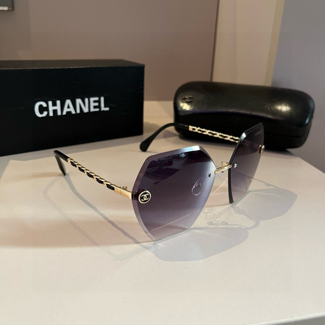 Chanel rimless sunglasses