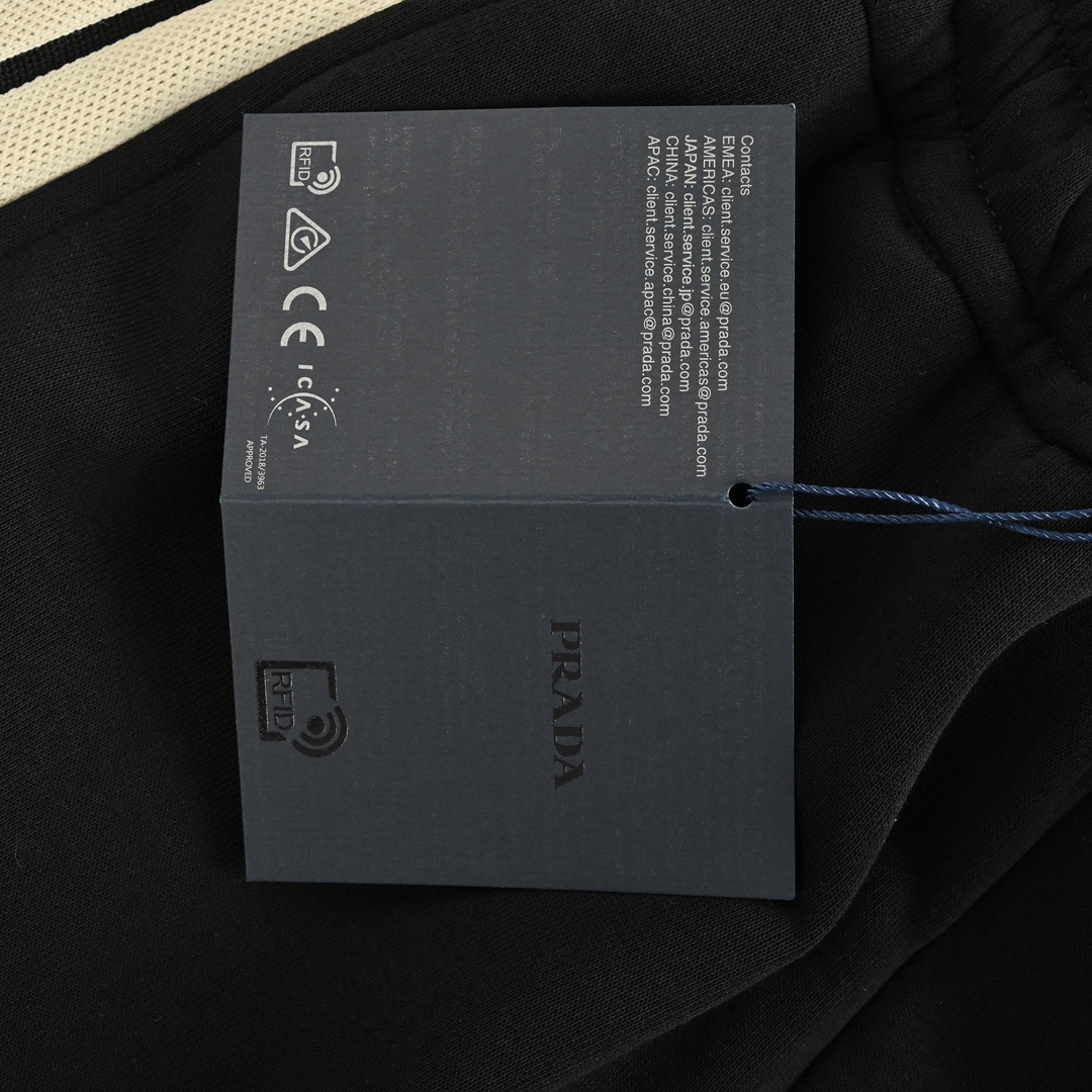 Prada 24Fw triangle logo webbing trousers