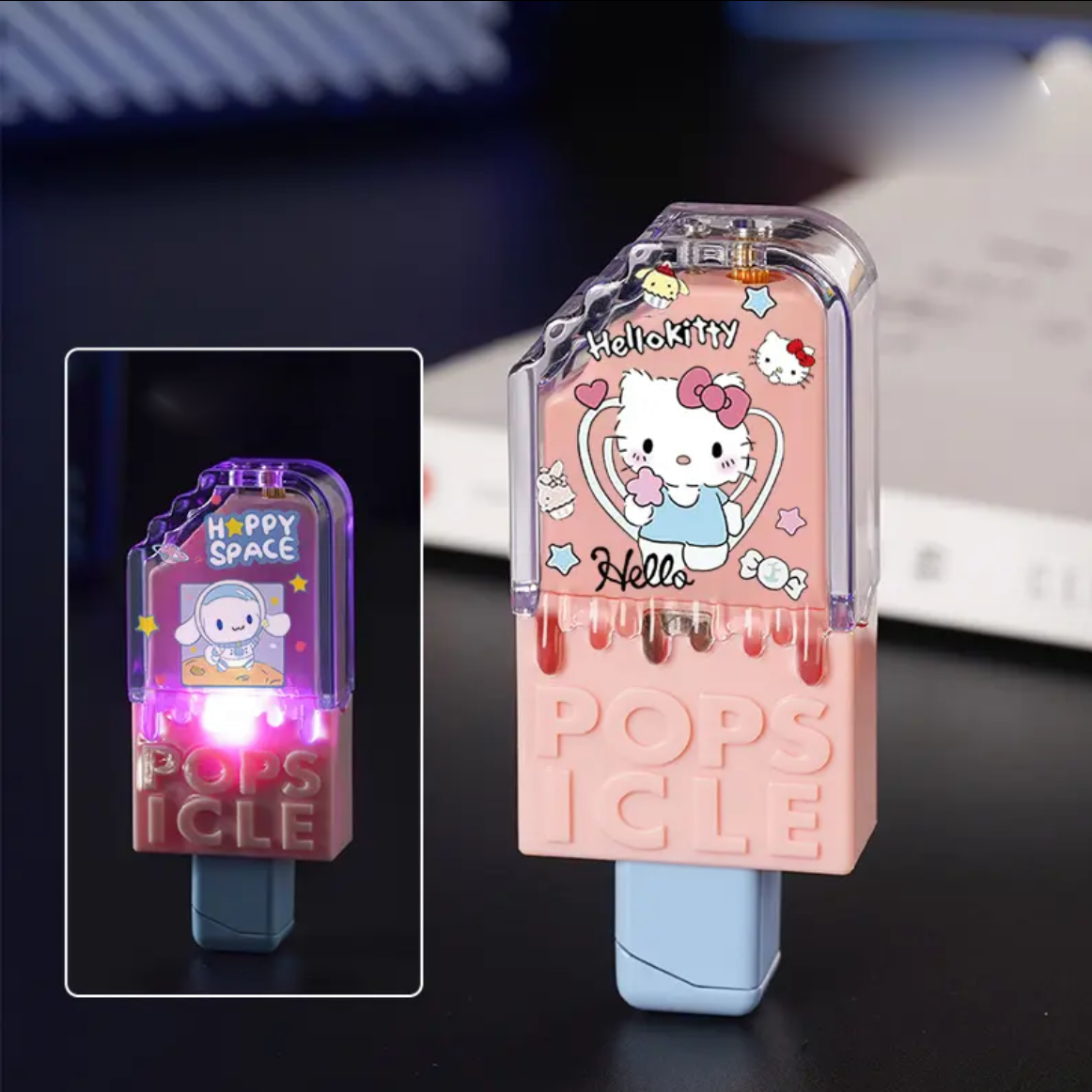 Ice cream shape lighter cute design gift for best friend
