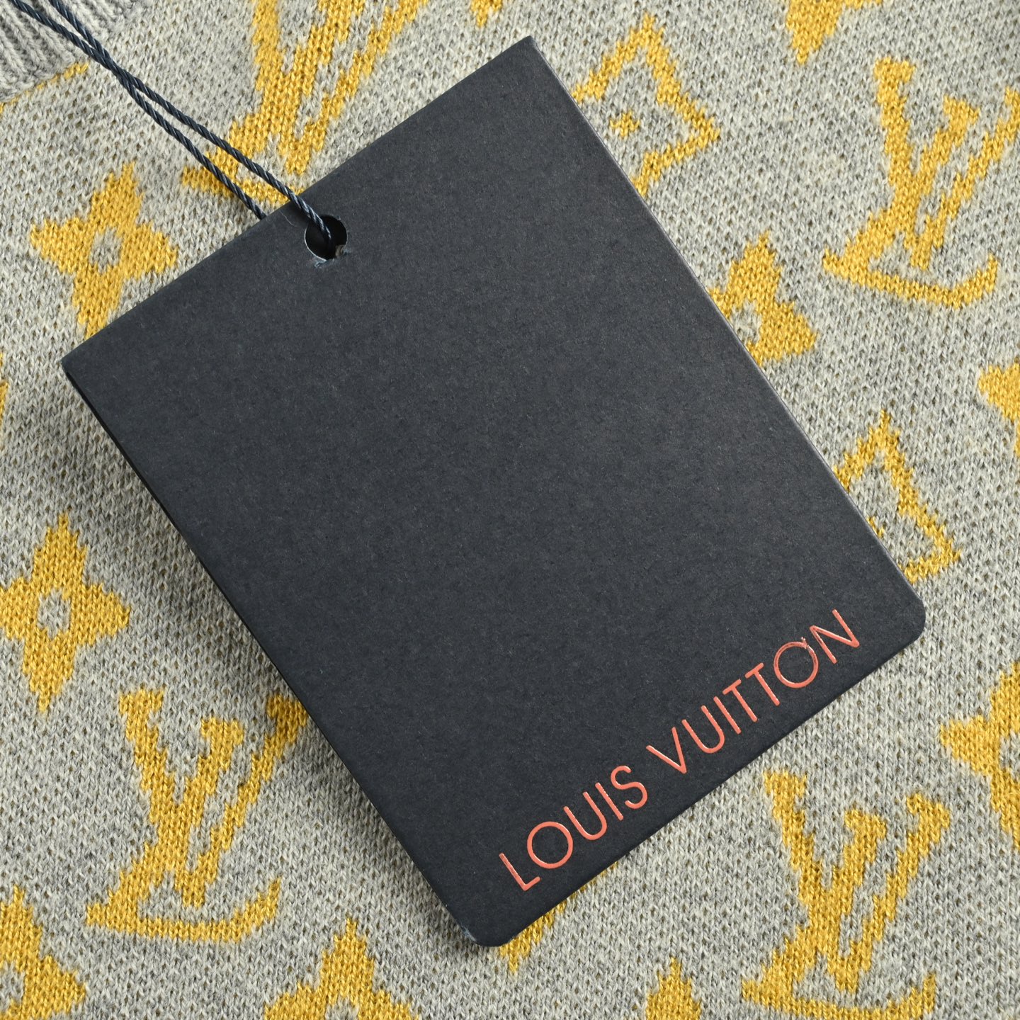 Louis Vuitton 25ss all-over monogram logo knitted short-sleeved shirt