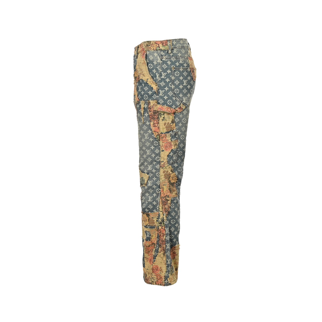 Louis Vuitton Vintage Rose Floral Jeans