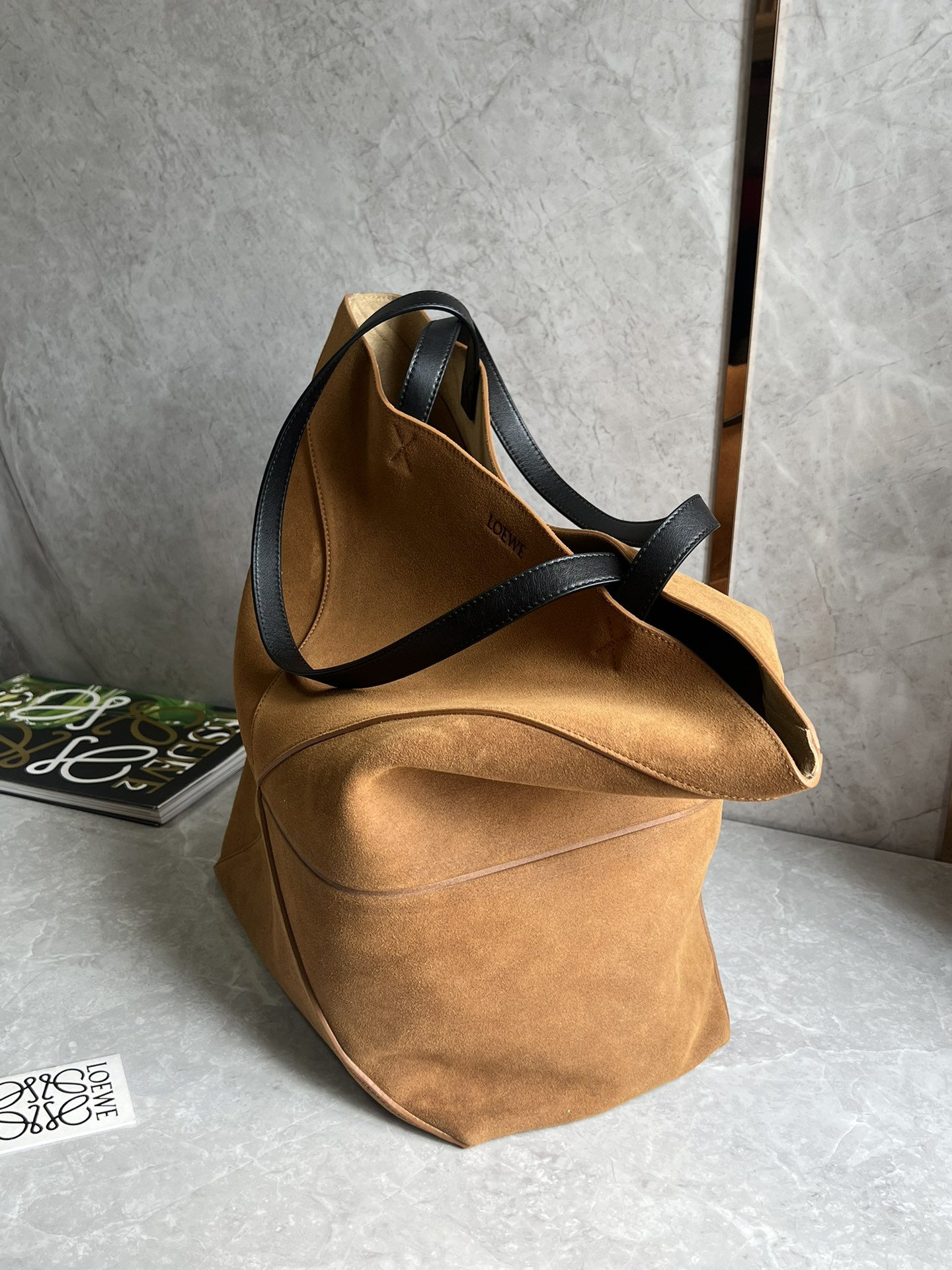 Loewe zzle Fold Large Leather Bag 0692