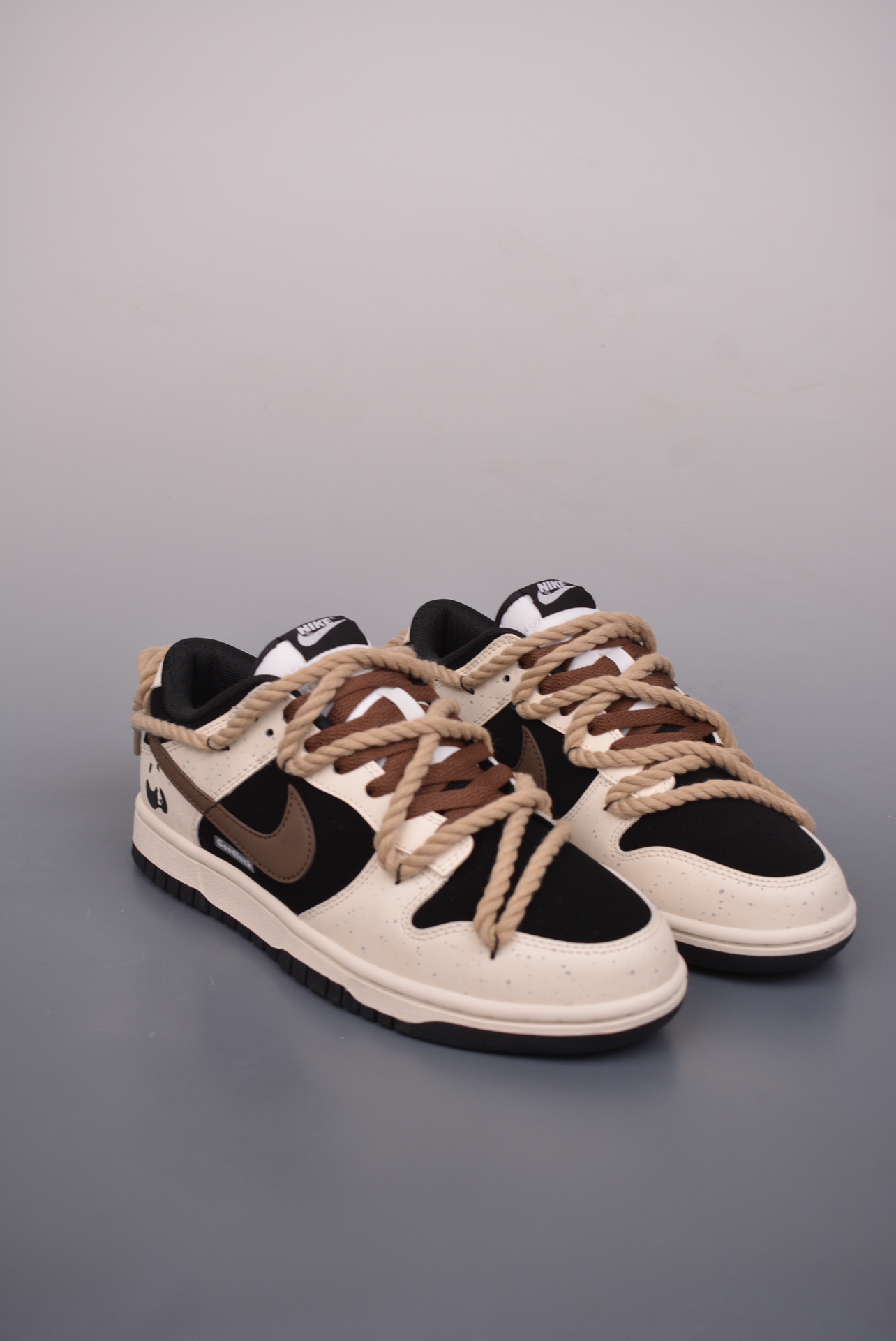 Nike SB Dunk Low Lot Panda White, Black and Brown Panda Graffiti DD1391-100