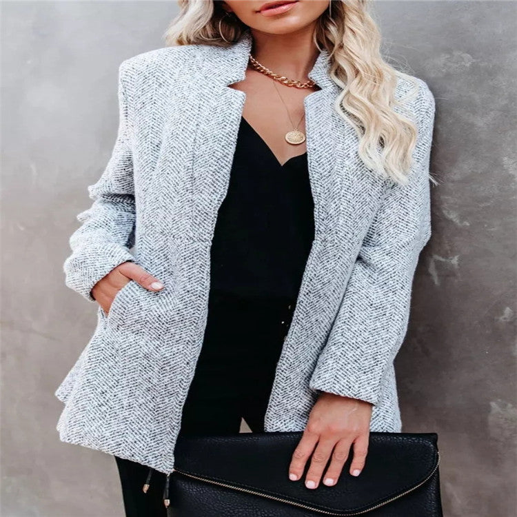 High-end Short Woolen Coat - Thick and Luxurious for Winter