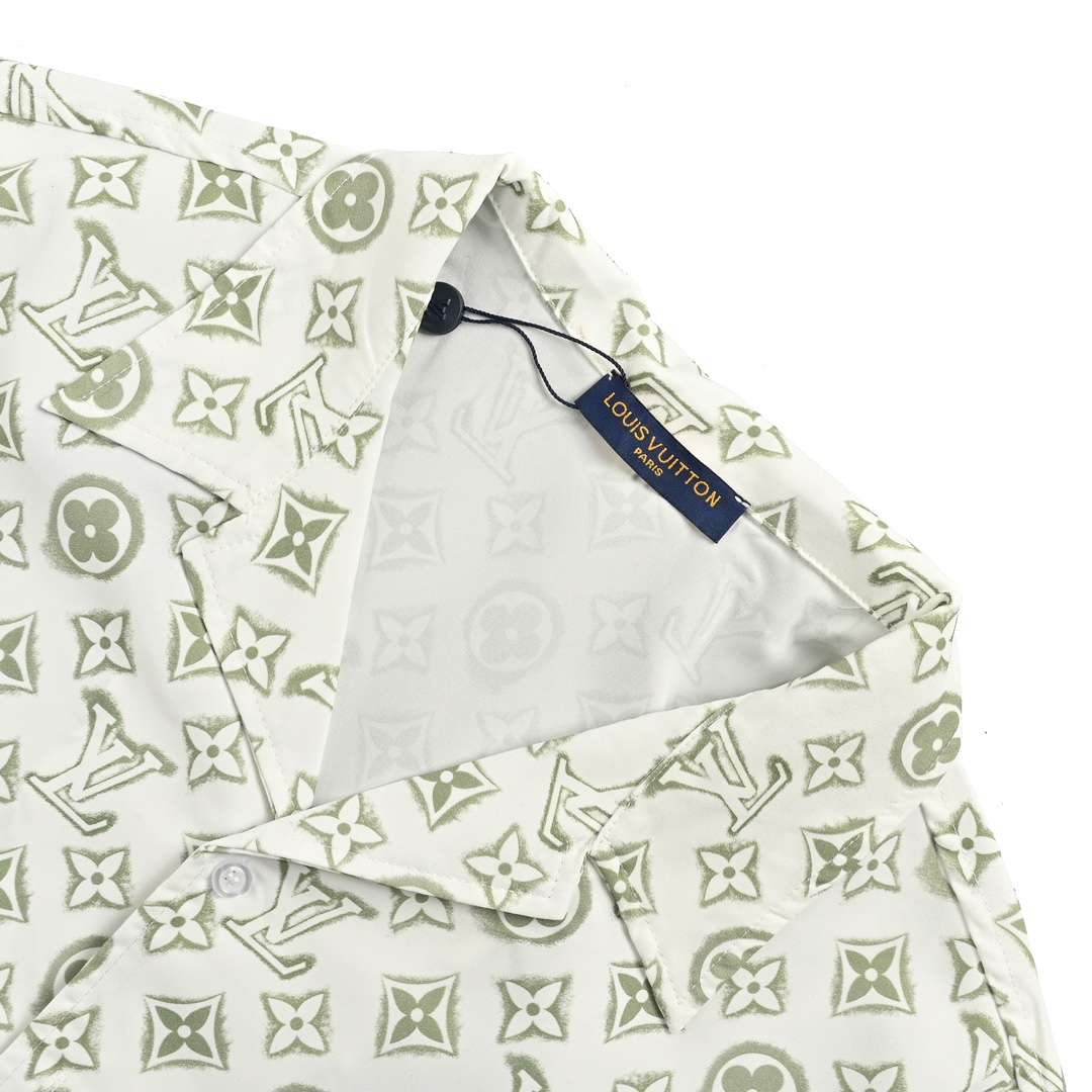 Louis Vuitton 24ss short-sleeved shirt with all-over monogram print