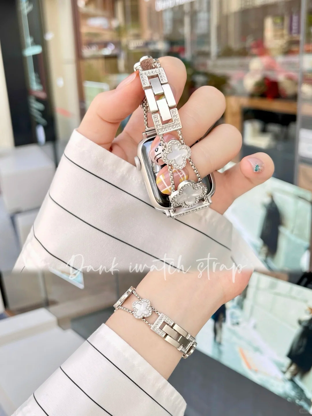 Butterfly clover watch strap