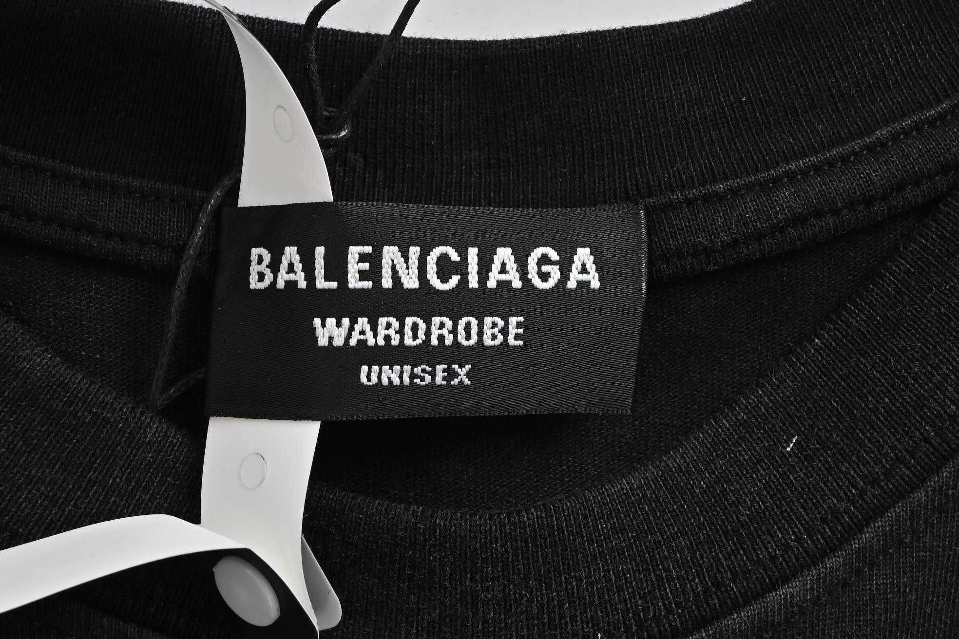 Balenciaga Letter Print Washed Short Sleeves
