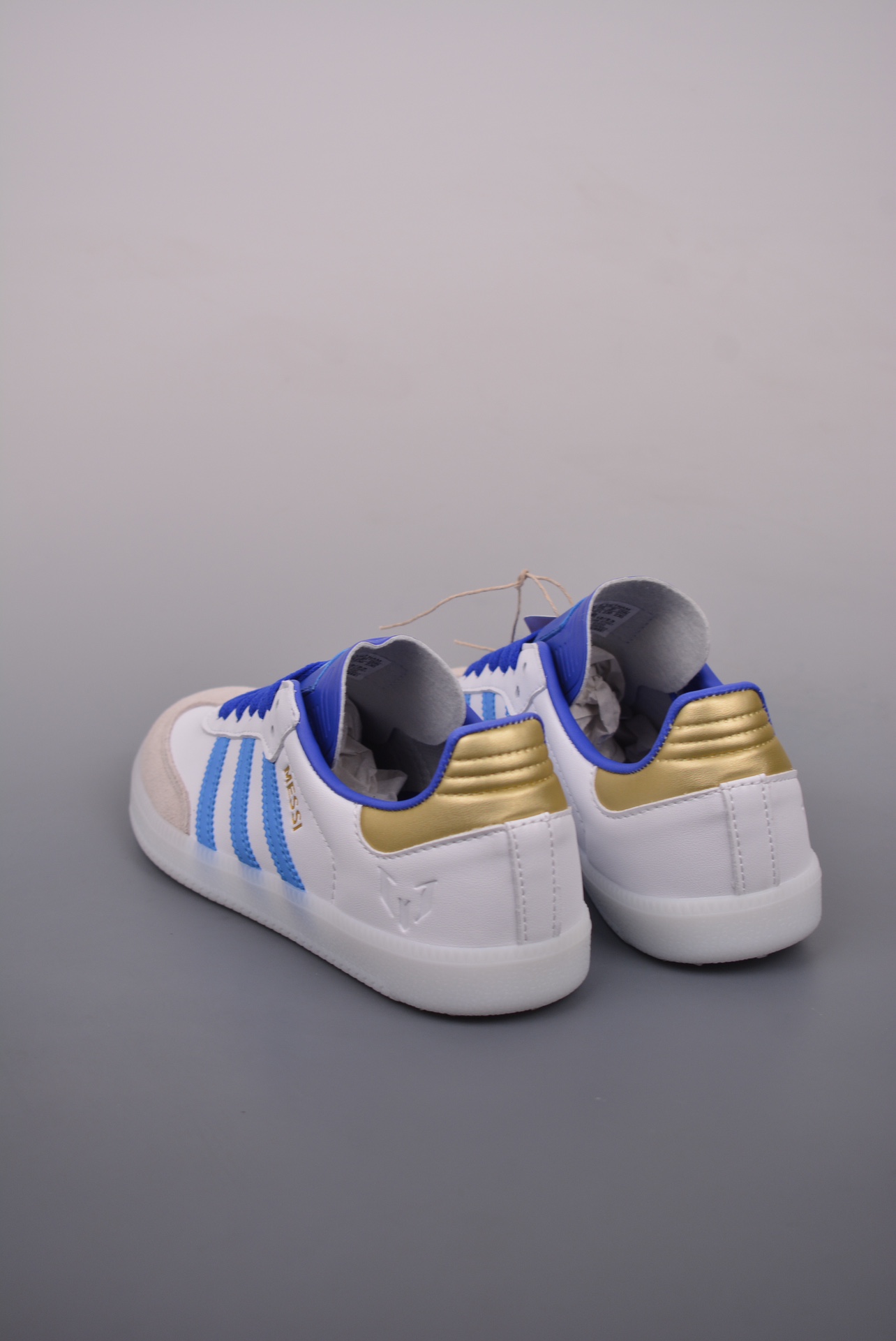 Lionel Messi x Adidas Originals Samba OG White blue ID3550