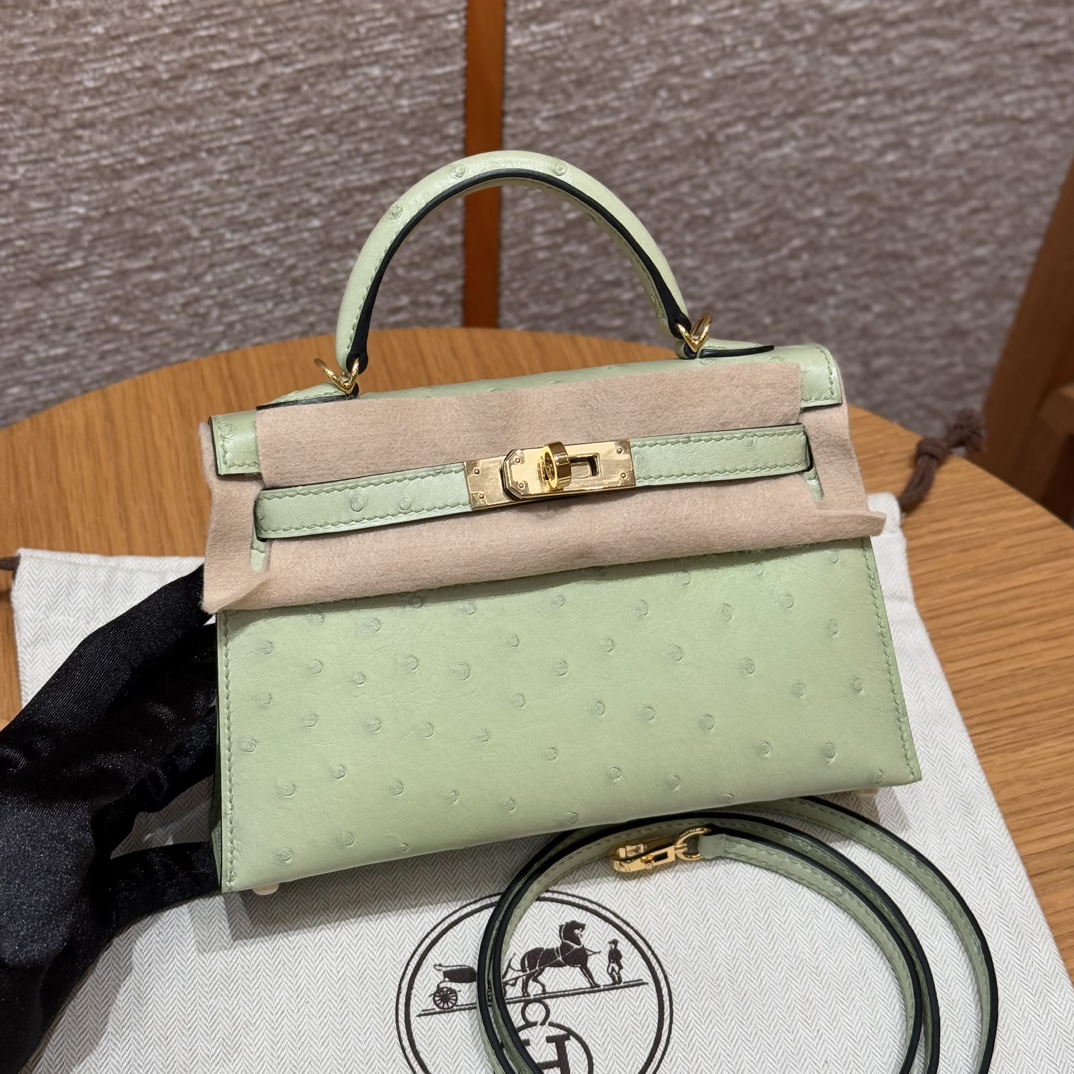Hermes mini kelly 2 3iVert Criquet (handmade to order)