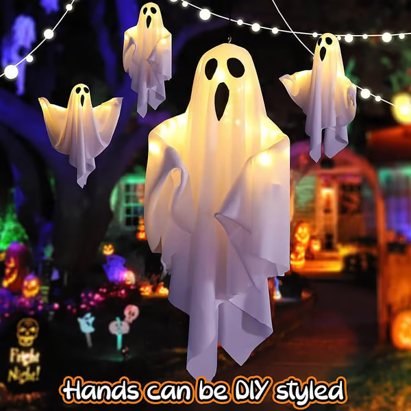 👻👻Halloween Decoration LED Glowing Ghost DIY Modeling Lights🔥Buy 4 FREE SHIPPING