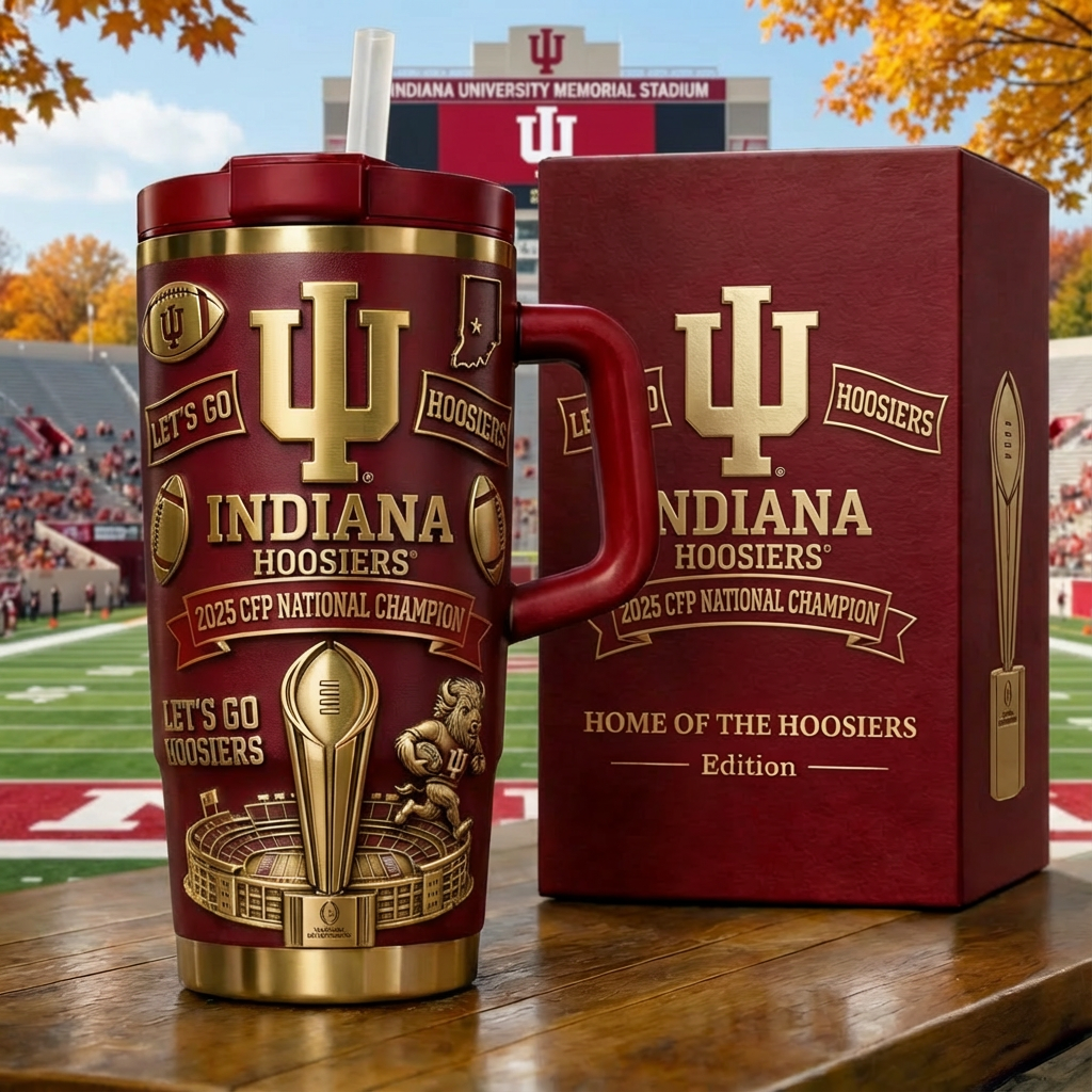 🏆 Indiana Hoosiers - 2025 CFP National Champion Tumbler