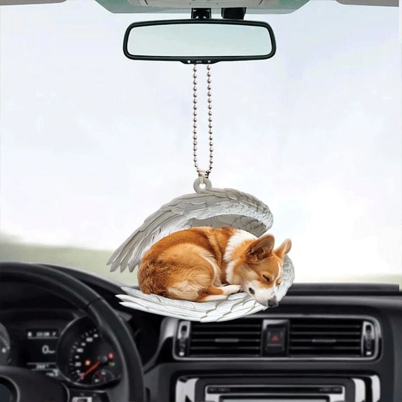 Dog Sleeping Angel Ornament | Dog Lovers Gift